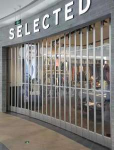 Persianas <span class=keywords><strong>enrollables</strong></span> transparentes de policarbonato deslizante automático comercial para puertas <span class=keywords><strong>enrollables</strong></span> eléctricas de centro comercial - Product Image 6