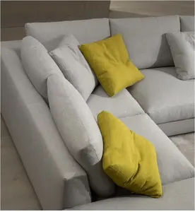 L Vorm Big Size Woonkamer Comfortabele Stof Sofa