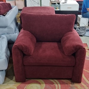 Canapé simple moderne en tissu rouge brique, mousse haute élasticité, usage commercial - Product Image 6