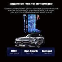 Démarreur de voiture 3000A avec compresseur d'air, booster de batterie, gonfleur de pneus 150 PSI, arrêt automatique, lumière LED d'urgence 12V