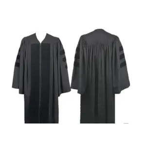 Sıcak satış lüks akademik Regalia doktora mezuniyet kıyafetleri PHD kıyafeti doktora elbise takım elbise özel mezuniyet elbisesi