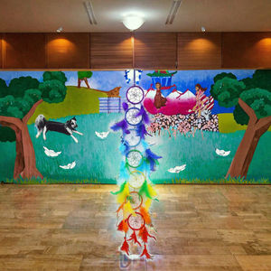 Oferta Especial: Atrapasueños Grande Profesional de Plumas Talladas, Temática de Ángel, Arte Folclórico, Material Orgánico, para Halloween, Colgante - Product Image 3