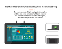 Huiyuan PC Industrial de Panel de Aluminio sin Ventilador de Alto Rendimiento con Intel Core I3, Pantalla Táctil de 10 Puntos, Sistema Operativo Android/Windows, Montaje en Pared