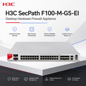 Firewall H3C SecPath F100-M-G5-EI, 18 GE, 8 Combo, 2 10GE SFP+, 4 Bypass, VPN Gateway, IPS, AV, IPv6 - Product Image 1