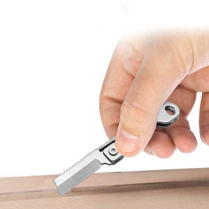 Ensemble de couteaux pliants miniatures portables en acier inoxydable, déballage rapide, couteaux EDC pour l'extérieur avec pendentif porte-clés, cadeau - Product Image 2