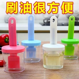 Oil <b>brush</b> with <b>bottle</b>, kitchen pancake <b>brush</b>, household high-temperature resistant <b>brush</b>, honey <b>bottle</b>, condiment <b>bottle</b>, - Product Image 5