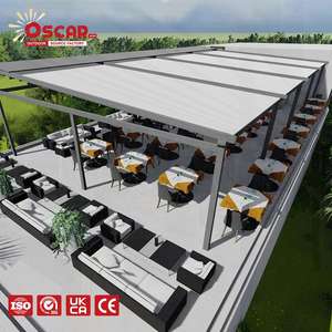 Pérgola Retráctil de Aluminio <span class=keywords><strong>3x3</strong></span> para Exteriores, Impermeable, Moderna, Bioclimática, Motorizada, para Jardín, Patio, Terraza - Product Image 1