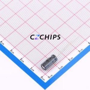 Condensateur électrolytique en aluminium à montage traversant GF1V470MC110A00CV0, composant à montage traversant (THT), D5xL11mm 47uF 20% 35V 2mm - Product Image 1