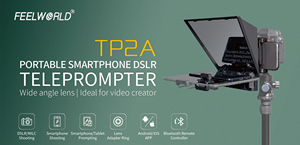 Pour Feelworld <span class=keywords><strong>TP2A</strong></span> Téléprompteur portable de 8 pouces Compatible avec Smartphone Tablette et appareil photo reflex numérique pour la diffusion Radio et TV - Product Image 4