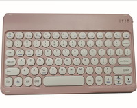 Casing Keyboard Ultra tipis dengan Keyboard nirkabel tombol elips Multimedia