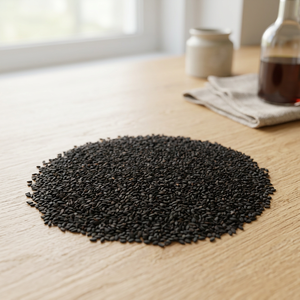 Graines de sésame noires naturelles non-OGM à forte teneur en huile, origine Afrique du Sud, durée de conservation de 24 mois, stockage à froid et à sec, prêtes à l'emploi, expédition immédiate - Product Image 2