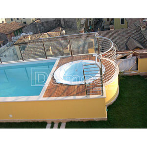 Barandillas modulares prefabricadas para balcón, Barandilla de escalera de vidrio en espiral, pasamanos, Cable de cuerda, para Centro Comercial - Product Image 5