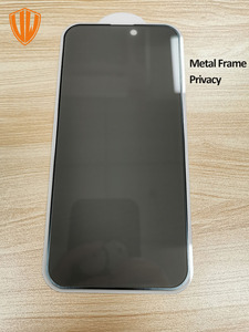 Protecteur d'écran de cadre en métal de téléphone de verre trempé de prix usine le plus bas pour l'iPhone 16 iphone 16 pro max iphone 16 plus - Product Image 5