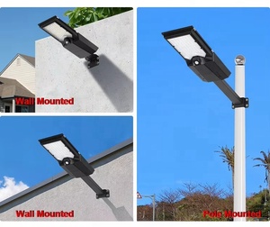 Lampadaire LED solaire haute luminosité, pour extérieur, montage mural, cour, route - Product Image 3