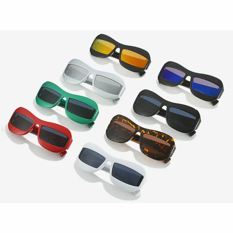Sunway Eyewear Hot Fashion Punk Futuristic Y2K Sun Glasses Women Men Custom Logo Sunglasses