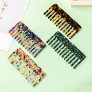 Peine de pelo de acetato con dientes grandes, peine antiestático para alisar el cabello, para uso doméstico - Product Image 2