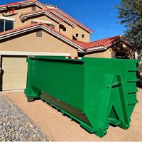 Conteneur de déchets à crochet de 30 mètres cubes, durable, pour le recyclage des déchets, déchets extérieurs, construction, benne à ordures