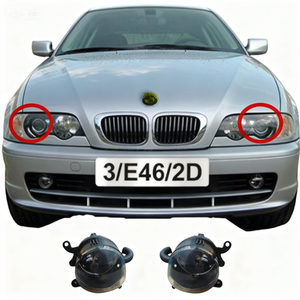 SINO Apto para <span class=keywords><strong>BMW</strong></span> Serie 3 <span class=keywords><strong>E46</strong></span> 98-04, Faros <span class=keywords><strong>Antiniebla</strong></span> 318 de Doble Puerta y Cuatro Puertas, Barra Delantera 320, Barra de Luz 325, Lámpara 328 - Product Image 4