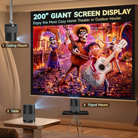 Projecteur intelligent Android TV ODM, WIFI, vidéo, home cinéma, mini projecteur de poche, extérieur, mini projecteur à mise au point automatique