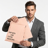Enveloppe d'expédition écologique en polyéthylène avec poignée, épaisseur 2,5 mil, imperméable et réutilisable pour les services de messagerie express