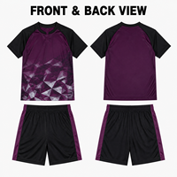 Tenue de football personnalisée pour jeunes, maillot à manches courtes en tissu mesh respirant, pour équipes sportives juniors, commandes en gros personnalisées