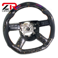 Volant sport en fibre de carbone forgée avec LED améliorées pour Chrysler 300C 300 300SRT SRT8 Dodge Charger/Challenger/Magnum