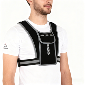 Chaleco Reflectante para Correr con Porta Botella de Agua, Ajustable, con Porta Teléfono para Correr de Noche y Trotar con Seguridad - Product Image 1