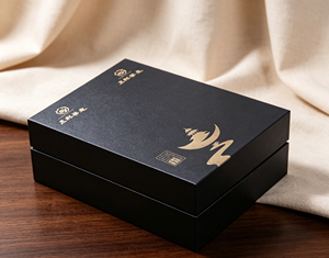 Premium textured paper rigid gift box exquisite hot stamping craft ideal for luxury tea packaging premium storage displaygifting - Product Image 3