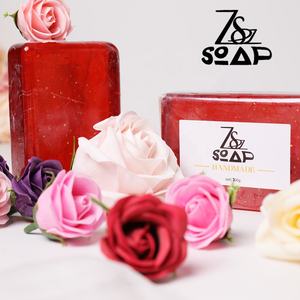 カスタマイズされたスキンホワイトニングボディソープビタミンCローズ美容手作り石鹸サプライヤー石鹸ローズフラワー - Product Image 2