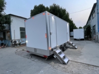 Remorque de toilette mobile portable de luxe avec climatisation pour les services de salle de bain et l'équipement de remorques de toilettes
