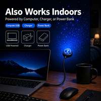 Nouvelle Lampe d'Ambiance USB RGB Flexible à Col de Cygne, Mini Boule Disco, Plug and Play, Multi-Modes Clignotants, pour Ambiance de Fête