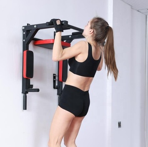 Gimnasio en casa montado en la pared Pull <span class=keywords><strong>up</strong></span> Bar Chin <span class=keywords><strong>up</strong></span> Bar Fitness Equipment Pull-<span class=keywords><strong>up</strong></span> Bar Dip Station Marco de suspensión - Product Image 3