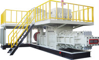 Machine à fabriquer des briques en argile de la marque Xinxing, extrudeuse à vide automatique à double étage pour ligne de production de briques, haute productivité