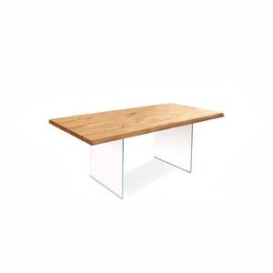 Foresta tradizionale e moderna Set tavolo fisso (90cm X 160cm H. 76cm) mobili per la casa antichi per uso alberghiero e ristorante - Product Image 1