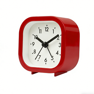 Simple Design Square Quartz Analog <strong>Clock</strong> with Beep Alarm &amp; Backlight, Needle Display #12450 - Product Image 5