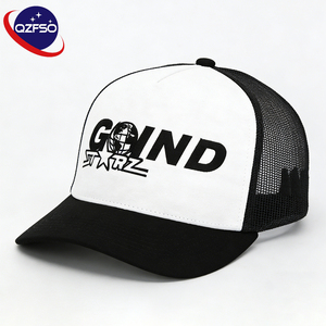 หมวกเบสบอลลายพราง 6 แผง ปักโลโก้คุณภาพสูง สำหรับฤดูร้อน ขายส่ง QZFSO หมวกฮิปฮอปตาข่ายปักลายสำหรับผู้ชาย - Product Image 1