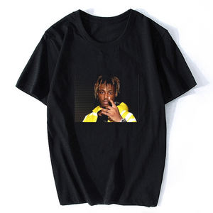 T-Shirt Nera Juice World per <span class=keywords><strong>Uomo</strong></span>, Stile Gotico Strappato, Hip-Hop 2021, Oversize Streetwear, Maglietta 'Rest in Peace Legend' - Product Image 3