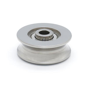 Roulement à billes à gorge profonde en acier inoxydable en forme de U, non portant, S6000ZZ, guide de corde non standard, poulie coulissante - Product Image 3