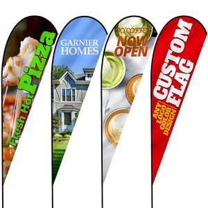 Bán Buôn New Tùy Chỉnh <span class=keywords><strong>Teardrop</strong></span> Bãi Biển Cờ Với Cơ Sở Quảng Cáo Không Thấm Nước Ngoài Trời Bay Biểu Ngữ Thiết Kế Miễn Phí - Product Image 2