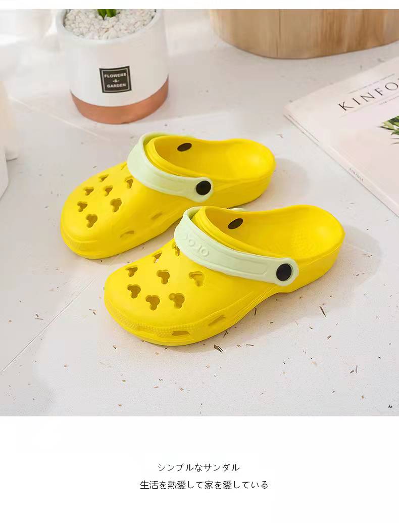 Summer Beach Breathable Flip Flop EVA Upper Slippers Shoes Unisex Clogs Hole Sandals