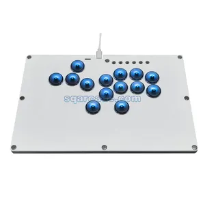 Hitbox Arcade Fighting LED Hot-swap Encoder memanfaatkan pengontrol Xinput/Dinput Mini semua tombol konsol untuk PC/NS/PS4