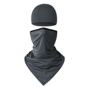 Neck Protector With Ear Loops Sunscreen Triangle Scarf Cycling Cap Combo Outdoor UV Protection Neck Warmer Unisex Adult Quick - Product Image 2