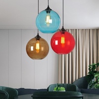 Lampes suspendues en verre de luxe pour restaurant, bar, café, style nordique, design de créateur, modèle 039, LED