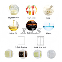 Machine entièrement automatique de remplissage et de scellage de sachet de sachet de sachet de bâtonnet de liquide de lait de l'eau Popsicle de sucette glacée