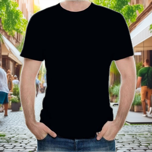 Camiseta Casual para Hombre, 100% Algodón, Corte Holgado, 150 g/m², Lisa, de Alta Calidad, Personalizable - Product Image 2