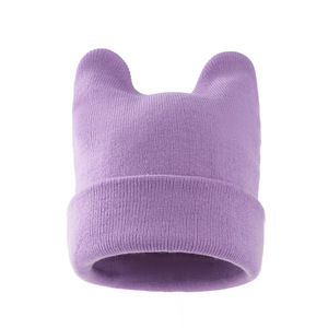 Gorro <span class=keywords><strong>de</strong></span> invierno con orejas <span class=keywords><strong>de</strong></span> <span class=keywords><strong>gato</strong></span> y cuerno <span class=keywords><strong>de</strong></span> diablo para mujer, gorrito <span class=keywords><strong>de</strong></span> punto <span class=keywords><strong>de</strong></span> ganchillo, gorro <span class=keywords><strong>de</strong></span> esquí - Product Image 1