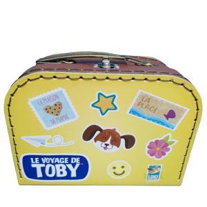 Boîte d'emballage balançoire auto-dressante réutilisable écologique faite à la main avec revêtement UV de stratification mate papier recyclé - Product Image 2