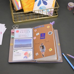 A6 bìa da mềm nhật ký tùy chỉnh in bìa máy tính xách tay du lịch Tạp Chí với túi lưu trữ - Product Image 4