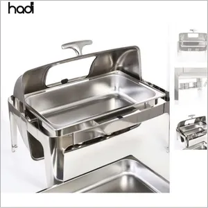 Guangzhou Hadi Electric 9L Edelstahl-Rechaud hält Speisen warm Restaurants Heißer Topf für Buffet und Glasfenster