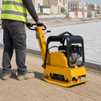Compacteur à plaques réversible à essence FPC160 30KN, compacteur vibrant portatif pour la construction routière
